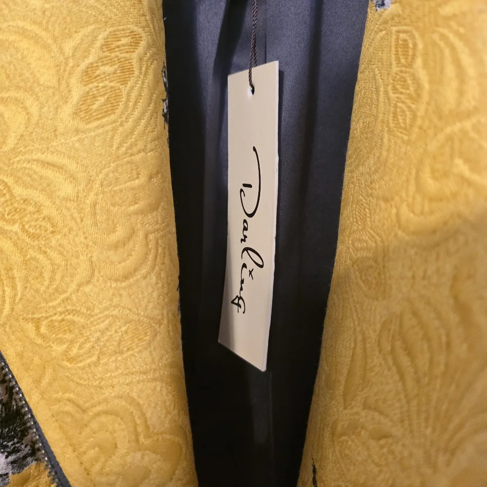 NWT Darling Yellow Motorcycle Jacket - Picture 4 of 6